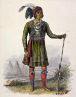 ASSEOLA, A SEMINOLE LEADER., from History of the Indian Tribes of North America