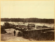 Medical Supply Boat, Appomattox Landing, Virginia, from Gardner's Sketchbook of the Civil War