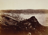 Arctic Regions: The Glacier as seen Flowing or Being Forced Down between the Hills, Ploughing up aMoraine of Earth and Rocks, Twenty to Thirty Feet High