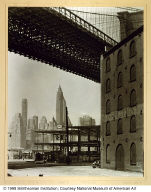 Brooklyn Bridge, Water and Dock Streets, Brooklyn, from the series Changing New York