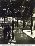 "El" Second and Third Avenue Lines, Bowery and Division Street, Manhattan, from the series Changing NewYork