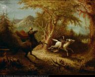 The Headless Horseman Pursuing Ichabod Crane