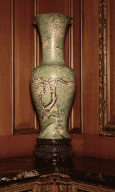 Tall Vase with Green Ground