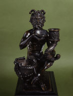 Satyr with Inkstand and Candlestick