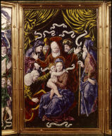 Limoges Painted Triptych: The Lineage of St. Anne