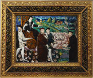 Limoges Painted Plaque: Triumph of the Eucharist and of the Catholic Faith