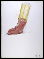 Study for a Soft Sculpture in the Form of a Giant Lipstick