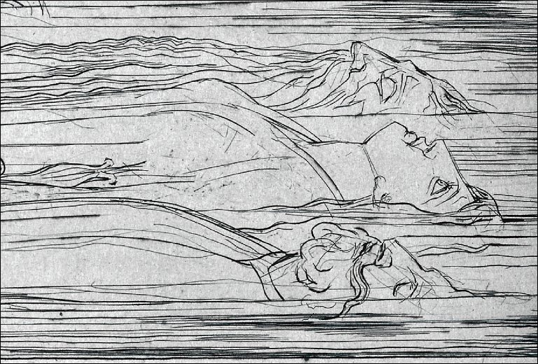 'The Circle of Traitors, Bocca degli Abati in the Lake of Ice (Canto XXX