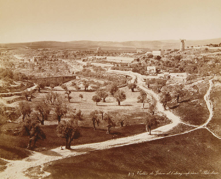 Vallée de Gihon et l'etang inferieur, Plaestine