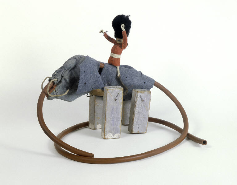 Elephant and Trainer from Calder's Circus